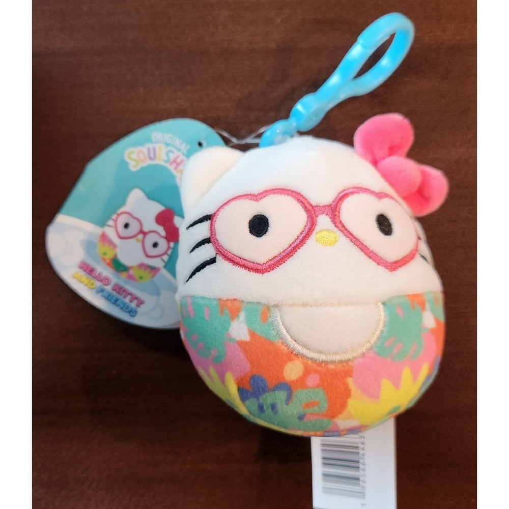Squishmallows Hello Kitty And Friends 3.5" Clip On Plushies Hello Kitty Heart